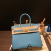Hermes birkin 30cm togo 75 /Blue Jean Gold Hardware  Full Handmade birkin30-043