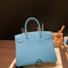 Hermes birkin 30cm togo 75 /Blue Jean Gold Hardware  Full Handmade birkin30-043