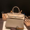 Hermes birkin 30cm togo 18 /Étoupe Grey Silver Hardware  Full Handmade birkin30-044