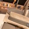 Hermes birkin 30cm togo 18 /Étoupe Grey Silver Hardware  Full Handmade birkin30-044