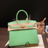 Hermes birkin 30cm togo 3I/Vert Criquet Gold Hardware  Full Handmade birkin30-055