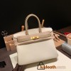 Hermes birkin 30cm togo 10 /Craie& S2/ Trench Gold Hardware  Full Handmade birkin30-058
