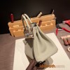 Hermes birkin 30cm togo Q1/ Sauge Silver Hardware  Full Handmade birkin30-070