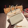 Hermes birkin 30cm togo Q1/ Sauge Silver Hardware  Full Handmade birkin30-071