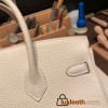 Hermes birkin 30cm togo 10/ Craie Gold Hardware  Full Handmade birkin30-074