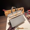 Hermes birkin 30cm togo 0L/ Gris Meyer Silver Hardware  Full Handmade birkin30-076
