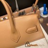 Hermes birkin 30cm togo 4B /Biscuit Silver Hardware  Full Handmade birkin30-082