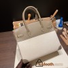 Hermes birkin 30cm swift & Canvas Silver Hardware  Full Handmade birkin30-084