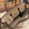 Hermes birkin 30cm swift& Canvas 18 /Étoupe Grey Silver Hardware  Full Handmade birkin30-085