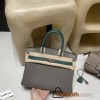 Birkin 25cm  89 Black   Silver Hardware 