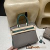 Birkin 25cm  89 Black   Silver Hardware 