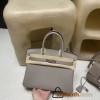 NEW 30 Birkin CLEMENCE   TC 8F / Etain ＆Z6 / Malachite   Silver Hardware 
