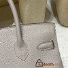 NEW 30 Birkin CLEMENCE   TC 8F / Etain ＆Z6 / Malachite   Silver Hardware 