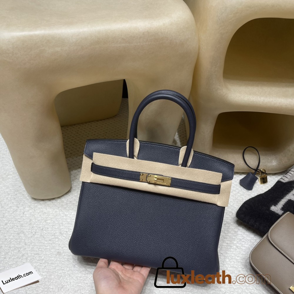 NEW Birkin Togo 30cm M8 Gris Asphalt   Silver Hardware 