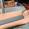 Hermes Birkin 35cm togo 7G/ Ciel Gold Hardware Full Handmade 002