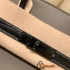 Hermes Birkin 35cm togo & chamois  8F/ Etain& 89 /Black So Black Hardware Full Handmade 009