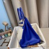 Hermes Birkin 35cm swift 7T/Blue Electric Silver Hardware Full Handmade 010
