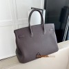 Birkin 40cm Togo Leather 46/Ebene with Silver Hardware | Fully Handcrafted