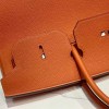 Birkin 40cm Togo Leather 93/Orange with Silver Hardware | Fully Handcrafted