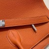 Birkin 40cm Togo Leather 93/Orange with Silver Hardware | Fully Handcrafted