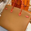 Birkin 40cm Epsom Leather 37/Gold & 9J/Feu with Gold Hardware
