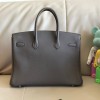 Birkin 40cm Togo Leather 8F/Etain with Silver Hardware | Fully Handcrafted