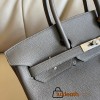 Birkin 40cm Togo Leather 8F/Etain with Silver Hardware | Fully Handcrafted