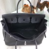 Birkin 40cm Togo Leather 89/Black (Noir) with Silver Hardware | Fully Handcrafted