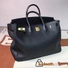 Birkin 40cm Togo Leather 89/Black (Noir) with Gold Hardware | Fully Handcrafted