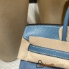 Hermès Birkin 25 (Trianon Canvas & Leather) – Color: Blue Jean (with Silver Hardware) – This limited-edition model is an extremely rare piece even among Hermès collections. Its classic yet stylish design stands out, and it features a retro-modern atmosphe