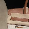 Hermès Birkin 30 (Swift Leather & Canvas) – Color: 37/Gold with Gold Hardware The attractive fusion of Swift leather and canvas creates an elegant vintage style – a rare model with great collector value.