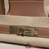 Hermès Birkin 30 (Swift Leather & Canvas) – Color: 37/Gold with Gold Hardware The attractive fusion of Swift leather and canvas creates an elegant vintage style – a rare model with great collector value.