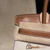 Hermès Birkin 30 (Canvas & Barenia Leather) – Color: 37/Gold with Gold Hardware – The youthfulness brought by the canvas and the luxury of Barenia leather blend beautifully – a rare specification that is lighter and easier to use than full-leather models.