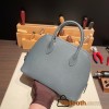 Hermes 25cm bolide Epsom Y7 /Blue Orage Full Handmade Gold Hardware001