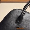 Hermes 25cm bolide Epsom 89 /Black (Noir) Full Handmade Silver Hardware003