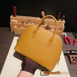 Hermes 25cm bolide Epsom 2S/Sesame Full Handmade Silver Hardware004