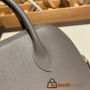 Hermes 25cm bolide Evercolor 0L/ Gris Meyer Full Handmade Gold Hardware006