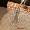 Hermes 25cm bolide Epsom 18 /Étoupe Grey Full Handmade Silver Hardware008