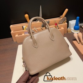 Hermes 25cm bolide Epsom 18 /Étoupe Grey Full Handmade Gold Hardware009