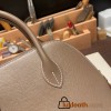 Hermes 25cm bolide Epsom 18 /Étoupe Grey Full Handmade Gold Hardware009