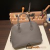 Hermes 25cm bolide evercolor 8F /Etain Full Handmade Silver Hardware012
