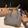 Hermes 25cm bolide evercolor 8F /Etain Full Handmade Silver Hardware012