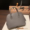 Hermes 25cm bolide evercolor 8F /Etain Full Handmade Silver Hardware012