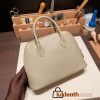 Hermes 25cm bolide evercolor 81 /Gris Tourterelle Full Handmade Gold Hardware015