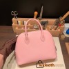 Hermes 25cm bolide epsom 3Q /Rose Sakura Full Handmade Silver Hardware017