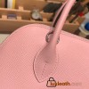 Hermes 25cm bolide epsom 3Q /Rose Sakura Full Handmade Silver Hardware017