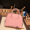 Hermes 25cm bolide epsom 3Q /Rose Sakura Full Handmade Silver Hardware017
