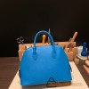 Hermes 25cm bolide Epsom B3 /Blue Zanzibar  Full Handmade Silver Hardware022