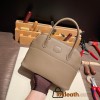 Hermes 27cm bolide 18 /Étoupe Grey (Étoupe)Gold Hardware Full Handmade