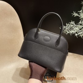 89 / Black    Gold Hardware Epsom  Bolide 27cm Full Hand-Stitching